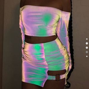 Reflective skirt set, medium